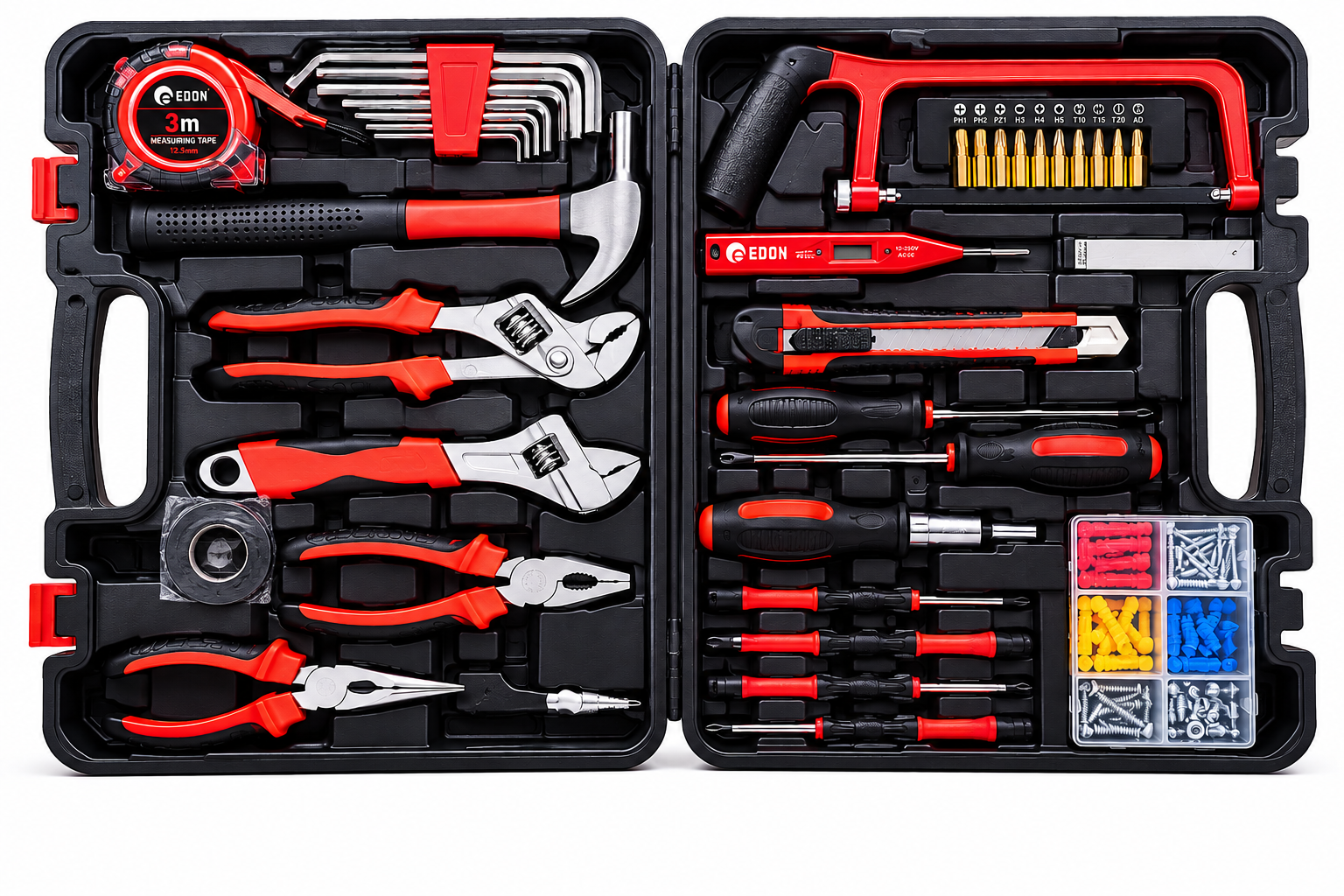 EDON ED-005-1 ხელსაწყოების ნაკრები 38PCS
